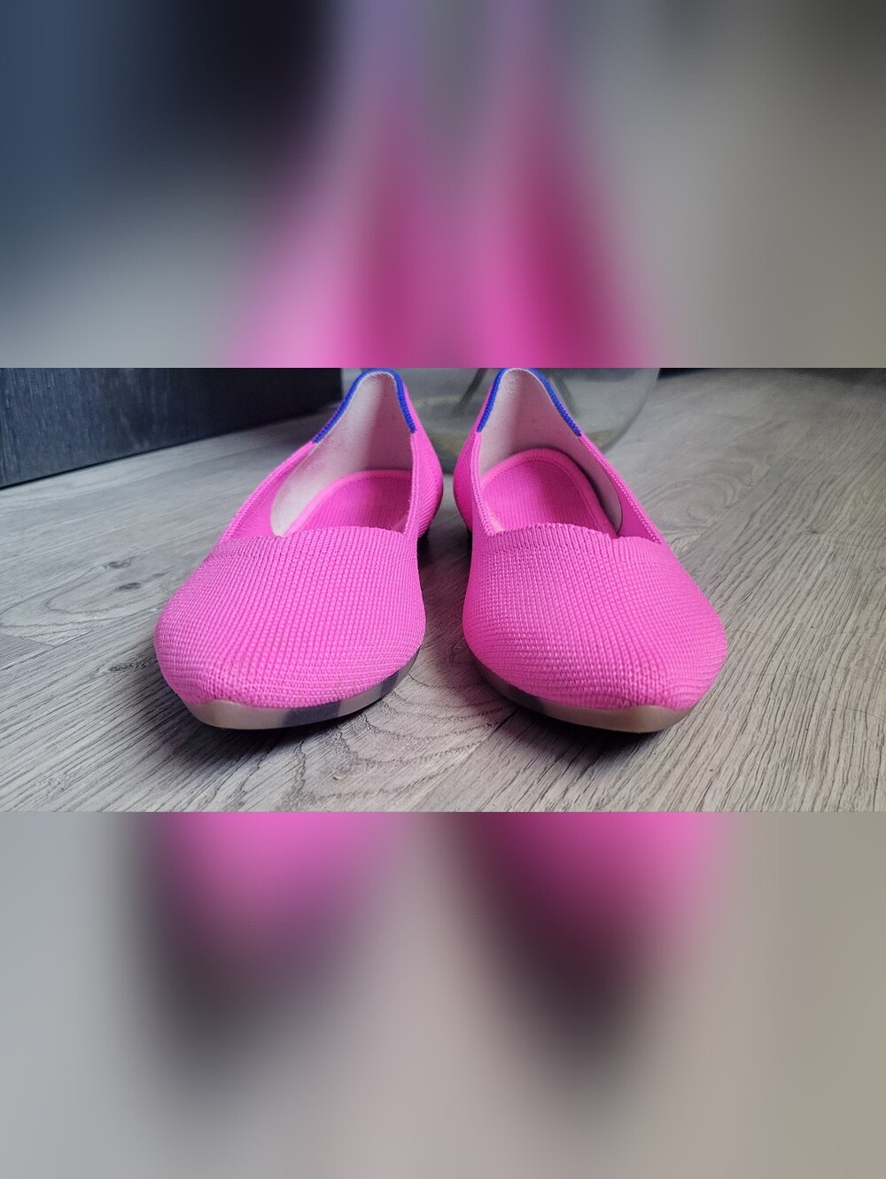 Rothy's The Point Dragon Fruit Hot Pink Flats, Women's US 6.5 EU 36.5 - Picture 5 of 16